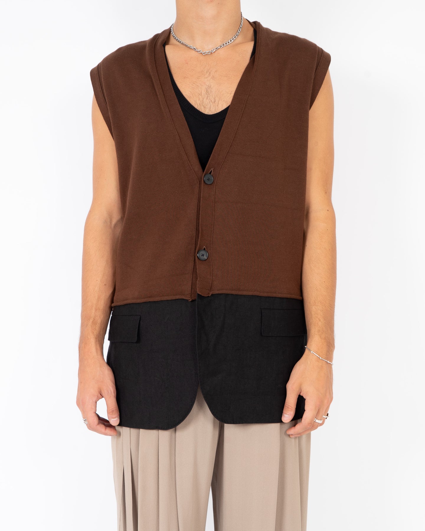 SS20 Sleeveless Blazer Cardigan Sample