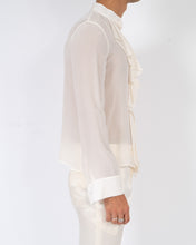 Load image into Gallery viewer, FW20 Sophora Ivory Ruffle Silk Shirt Sample