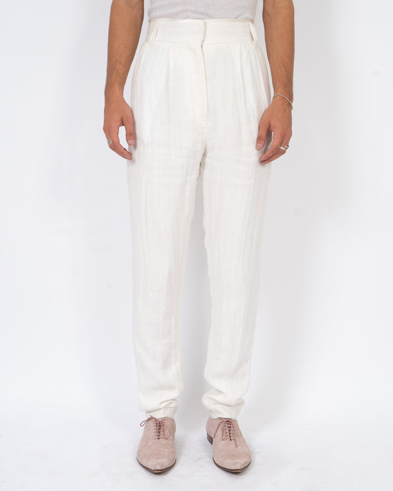 SS17 Agrippina White + Tankay Ivory Trousers Sample