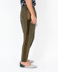 FW18 Golden Sidestriped Silk Trousers