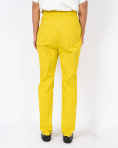 SS19 Yellow Highwaisted Cotton Trousers