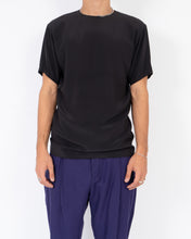 Load image into Gallery viewer, FW19 Sophora Black Evening Silk T-Shirt