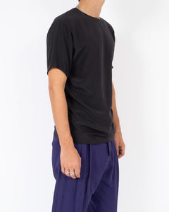 FW19 Sophora Black Evening Silk T-Shirt