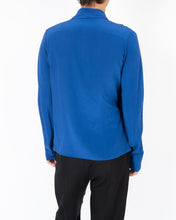 Load image into Gallery viewer, SS18 Blue Drape Silk Shirt Sample