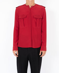 FW16 Lulu Blood Military Silk Shirt Sample