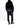 FW14 Distressed Cropped Zip-Hoodie in Black Velvet