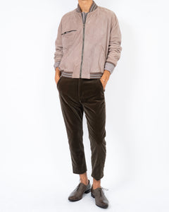 SS15 1/1 Pitonuis Pale Pink Lamb Suede Bomber