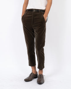 FW14 Carignano Vision Brown Velour Trousers Sample