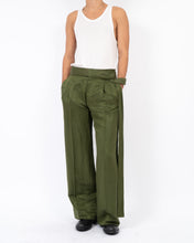 Load image into Gallery viewer, SS19 Belted Azul Khaki Trousers Sample