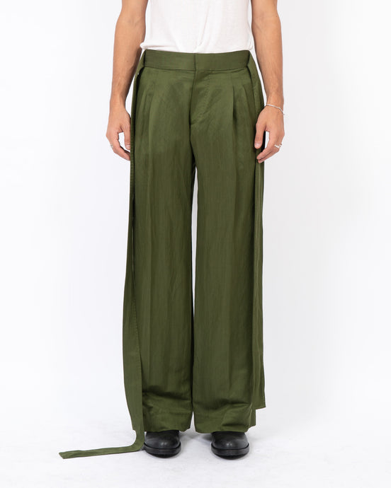 SS19 Belted Azul Khaki Trousers Sample