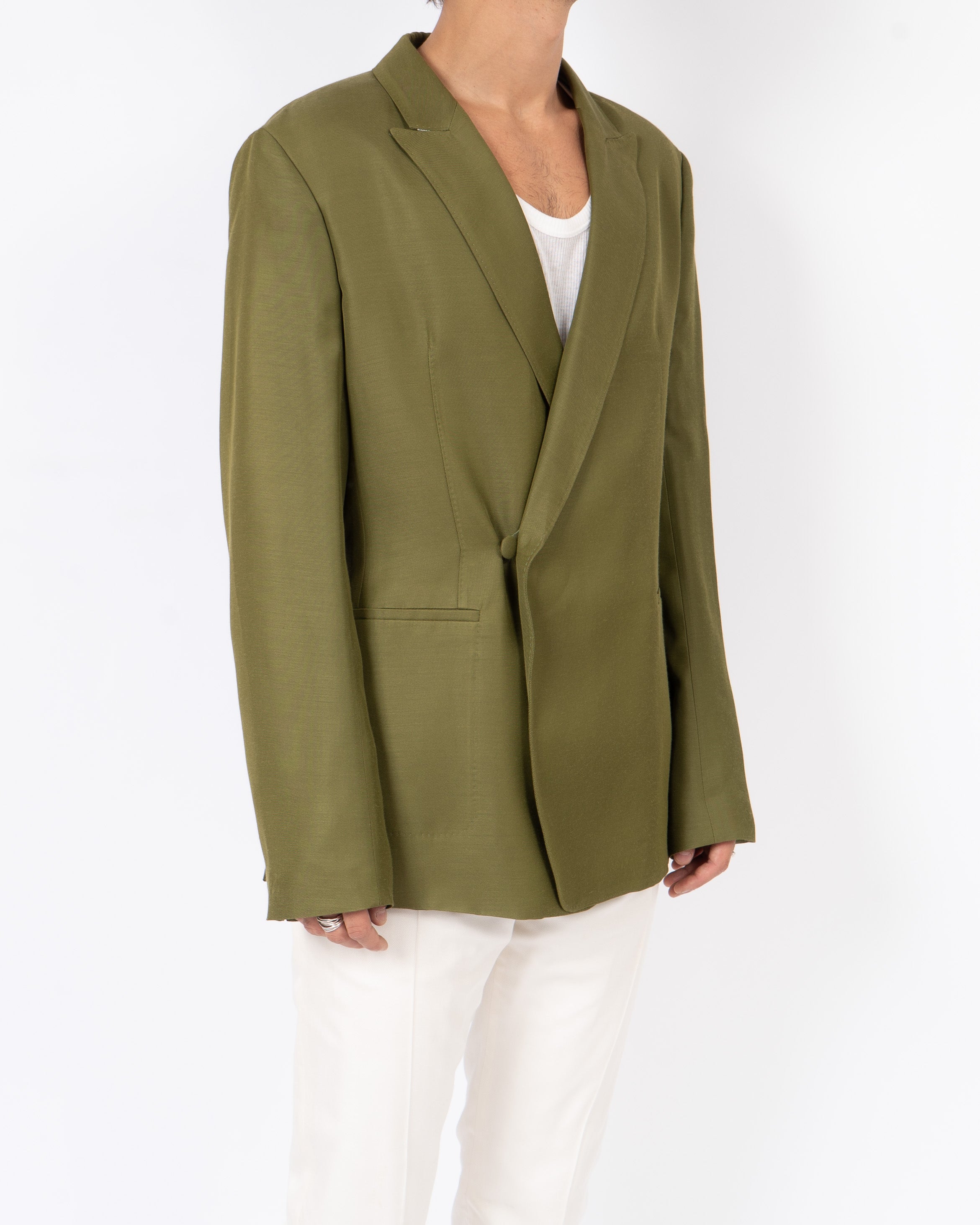 SS20 Double Breasted Green Blazer