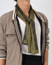 Load image into Gallery viewer, FW20 Green Geometric Silk Scarf