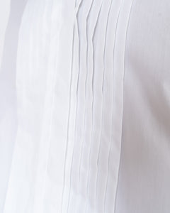 FW20 Pleated Baron White Shirt