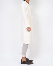 Load image into Gallery viewer, SS19 White Split Collar Linen Coat