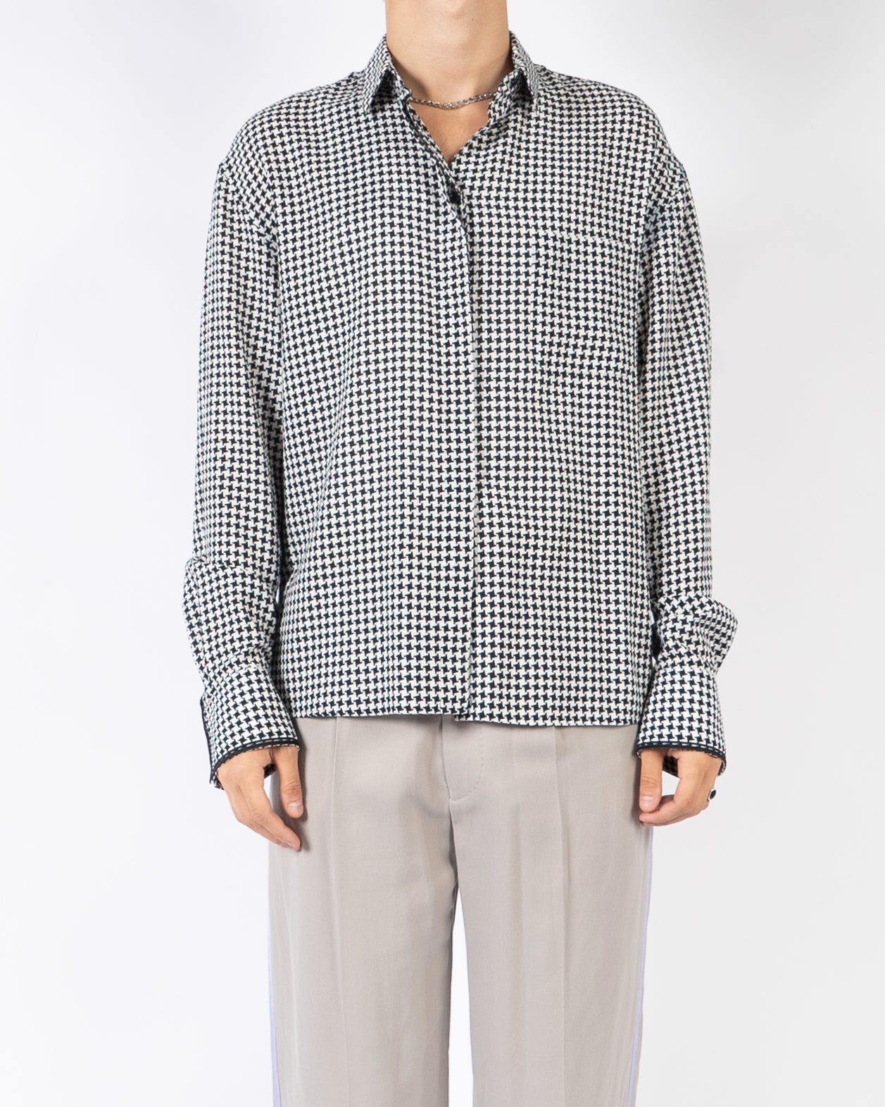 SS19 Houndstooth Cotton Shirt