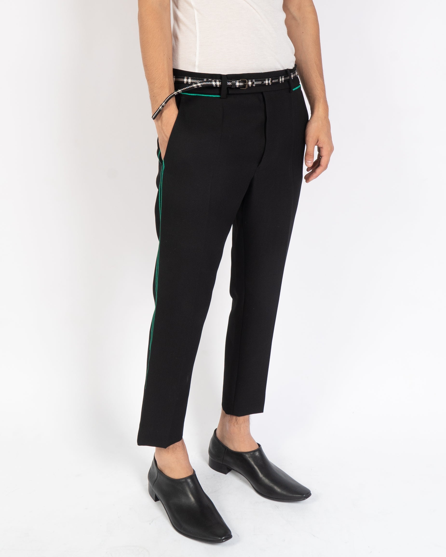 SS19 Green Striped Trousers