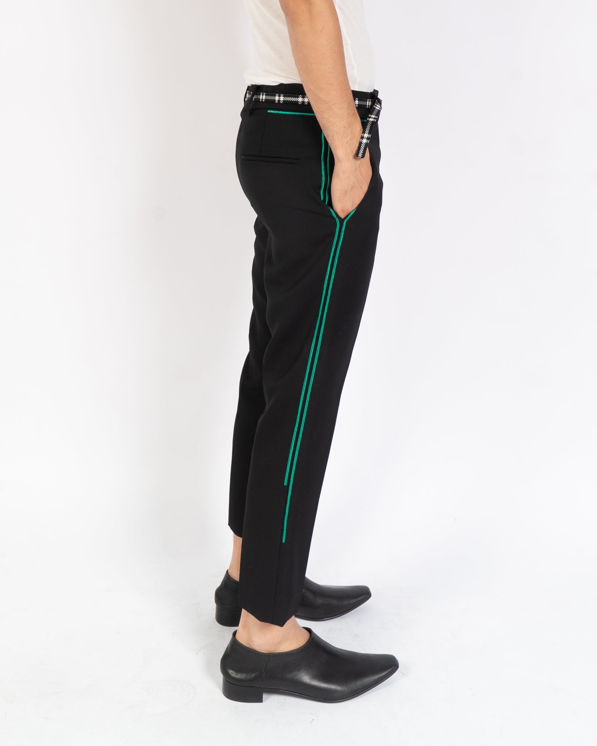 SS19 Green Striped Trousers