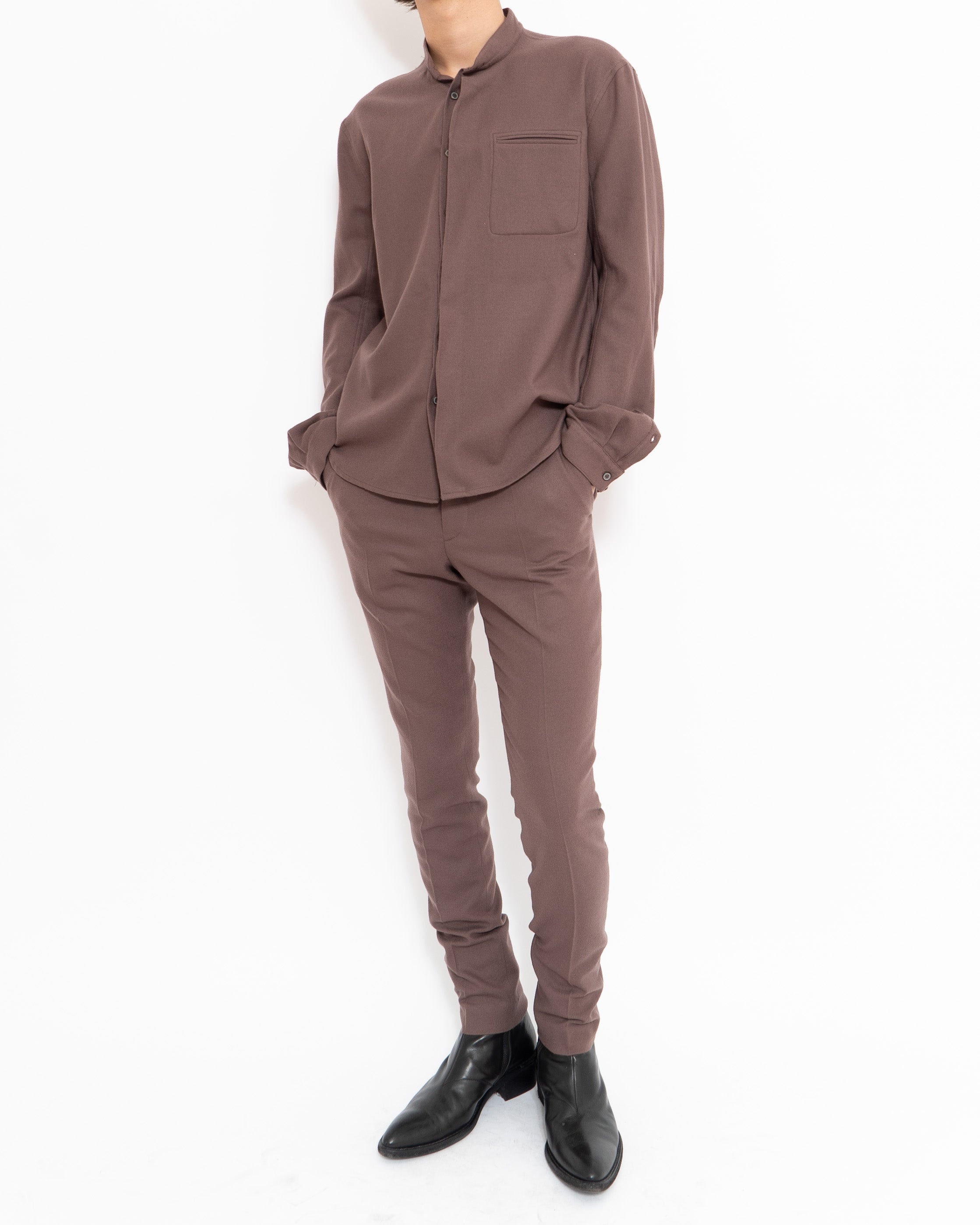FW14 Calabria Dusty Rose Wool Trousers Sample