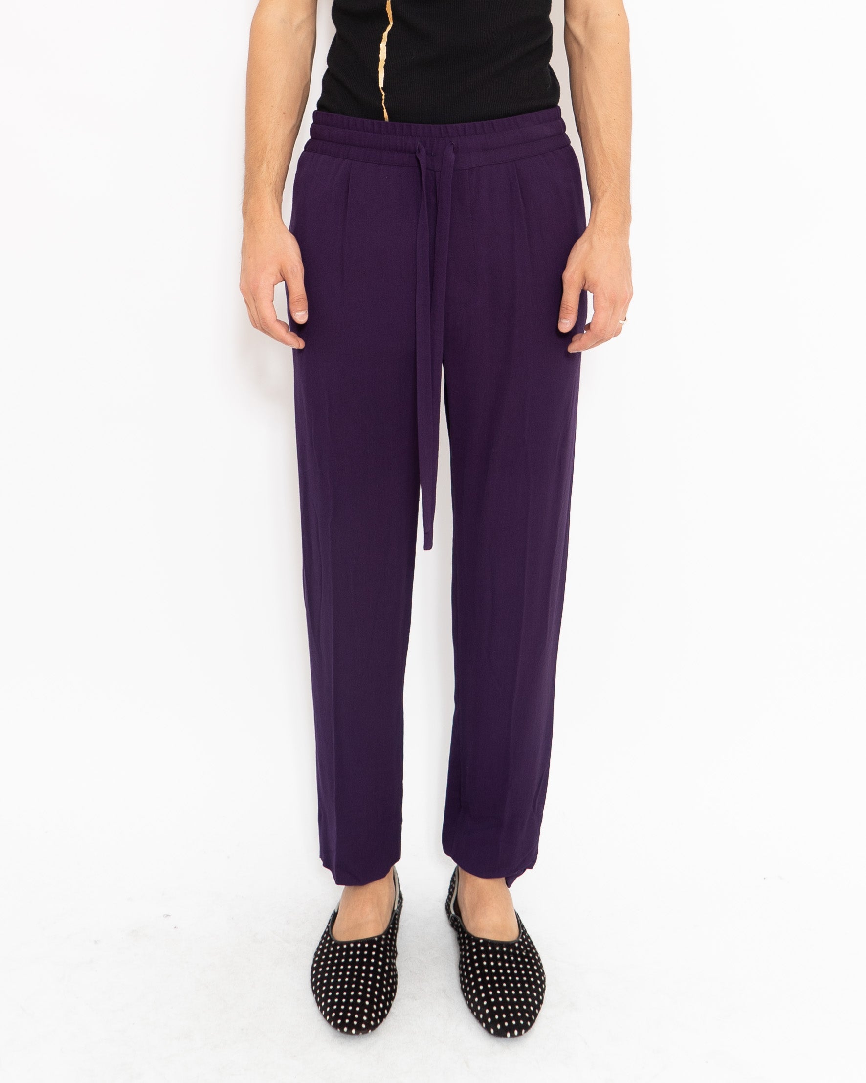 SS18 Purple Elastic Waist Trousers Sample