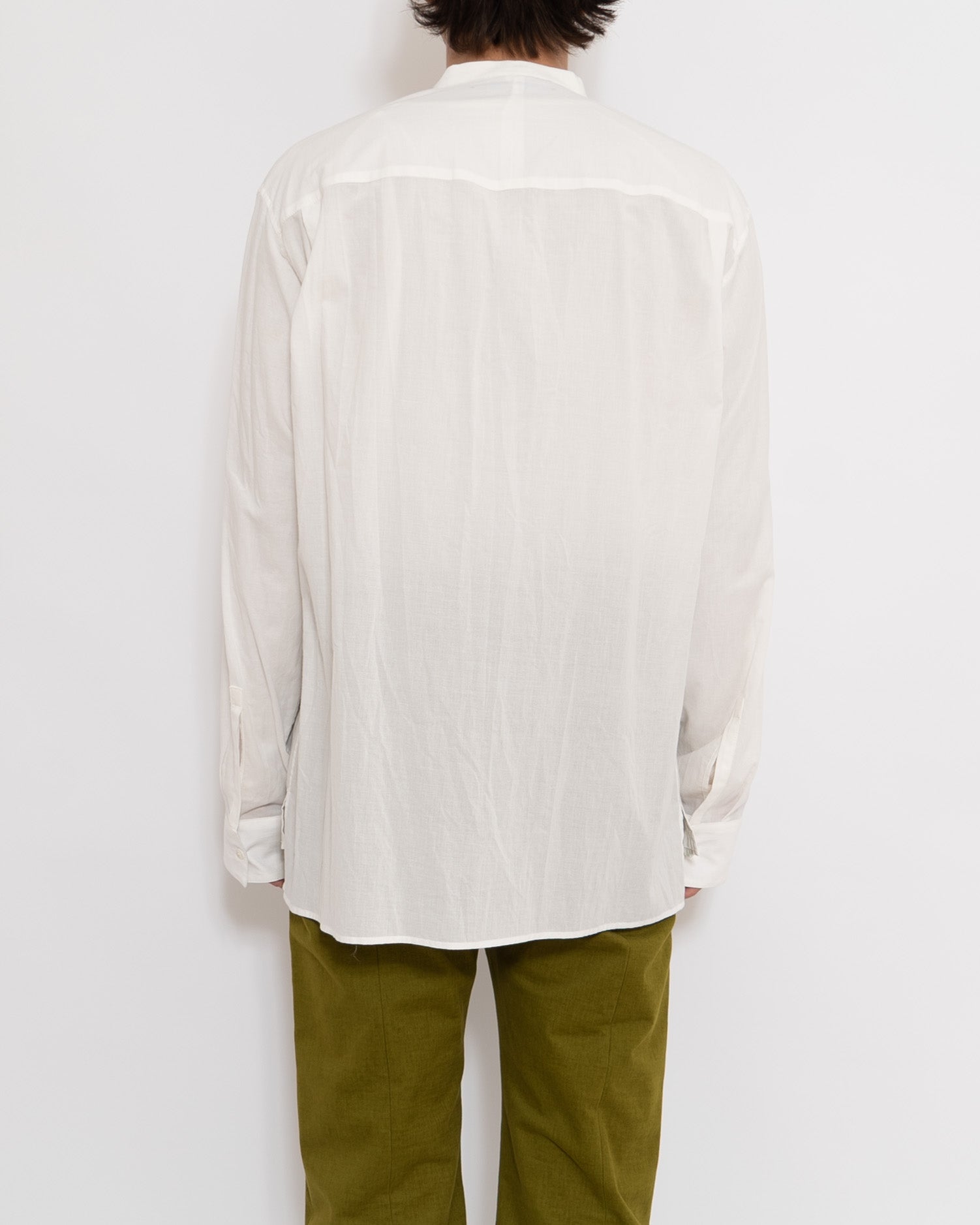 SS19 Contrast Detail Ivory Shirt