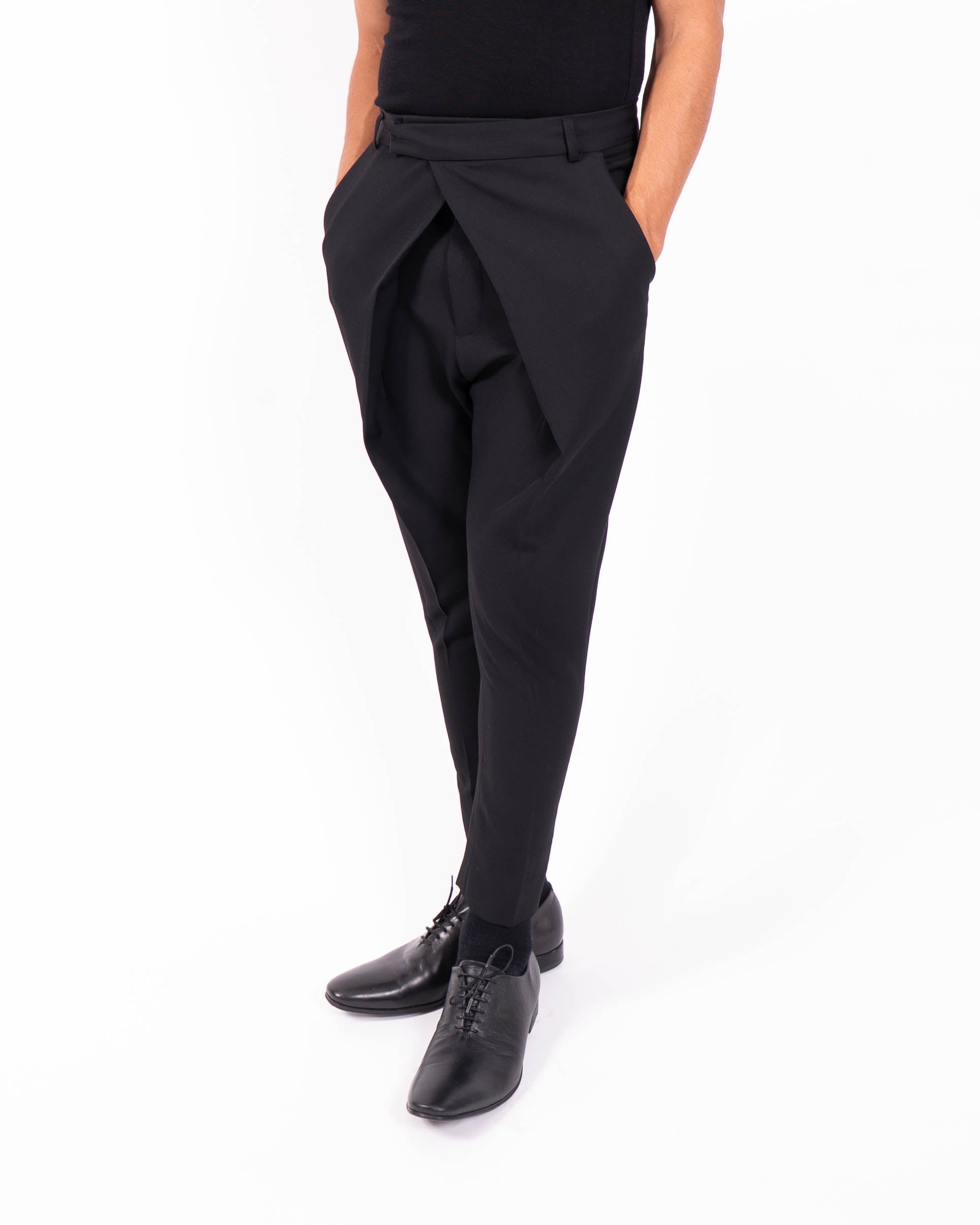 FW14 Origami Trousers in Black Wool