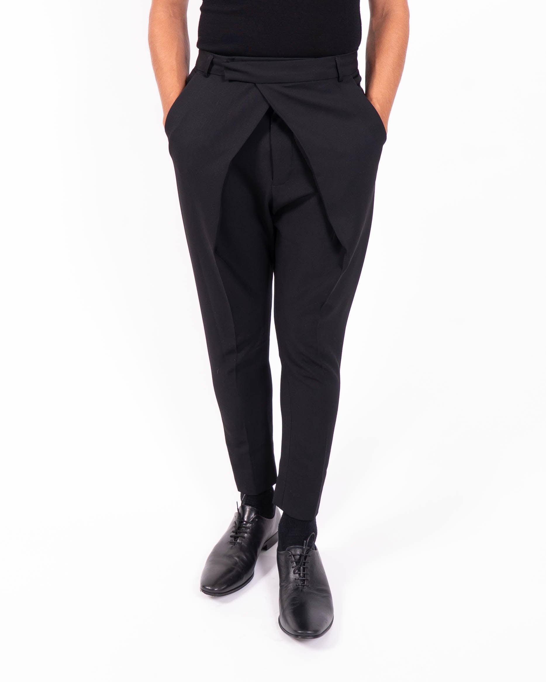 FW14 Origami Trousers in Black Wool