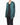 FW18 Oversized Mandarin in Forrest Green Silk
