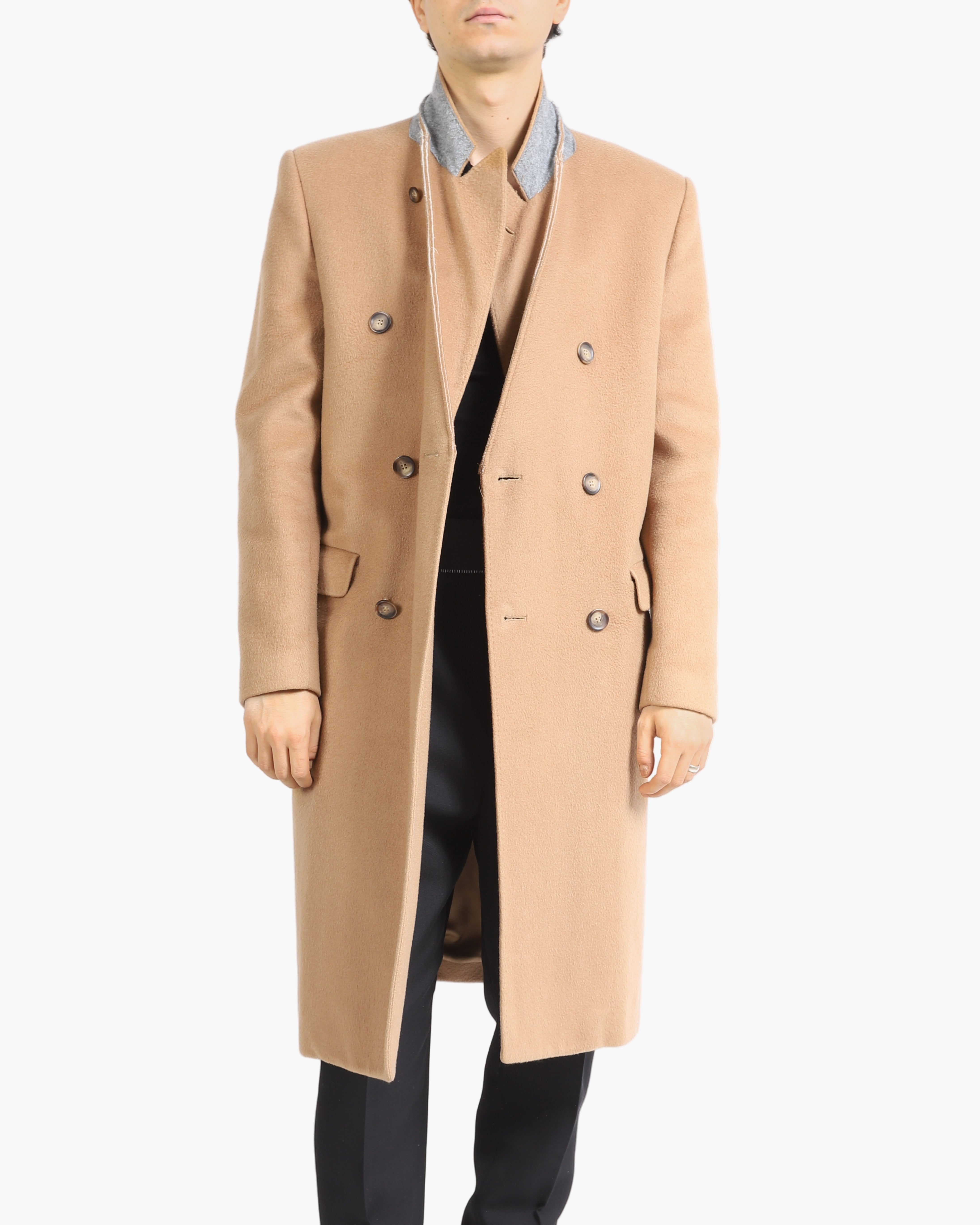 H&M X Margiela Deconstruced Coat in Camel Wool
