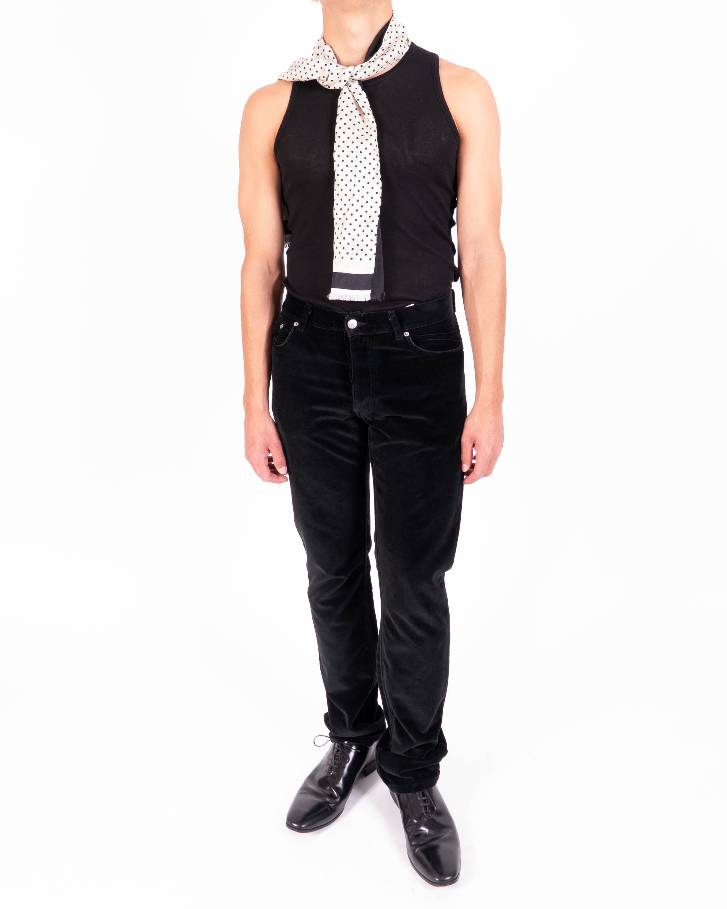 FW97 Straight-Leg Jeans in Black Velvet