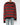 FW18 Asymetrical Inside Out Knit in Black & Red Wool
