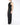 SS18 Draped Black Dress in Black