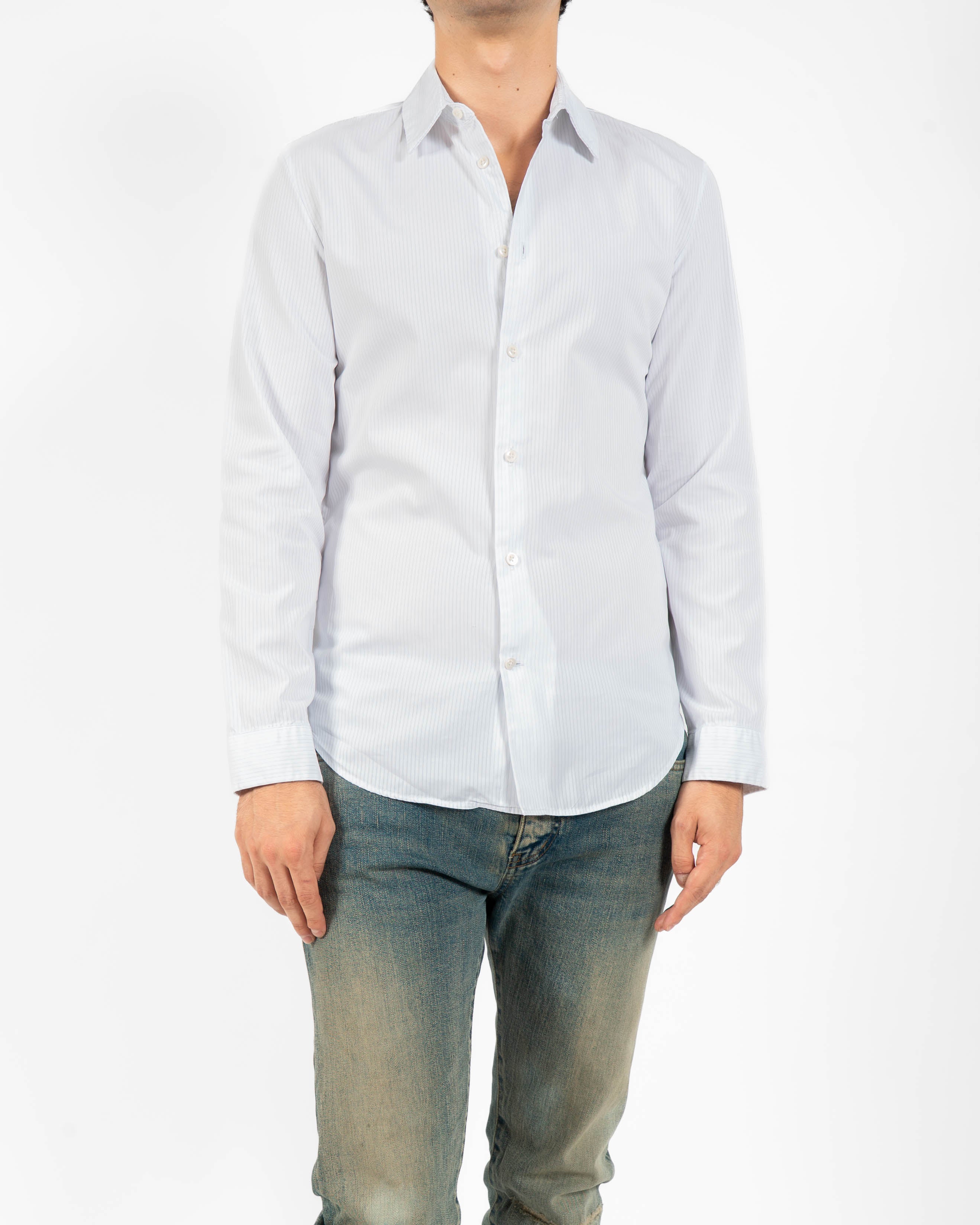SS17 Classic Shirt in Striped Cotton Popeline