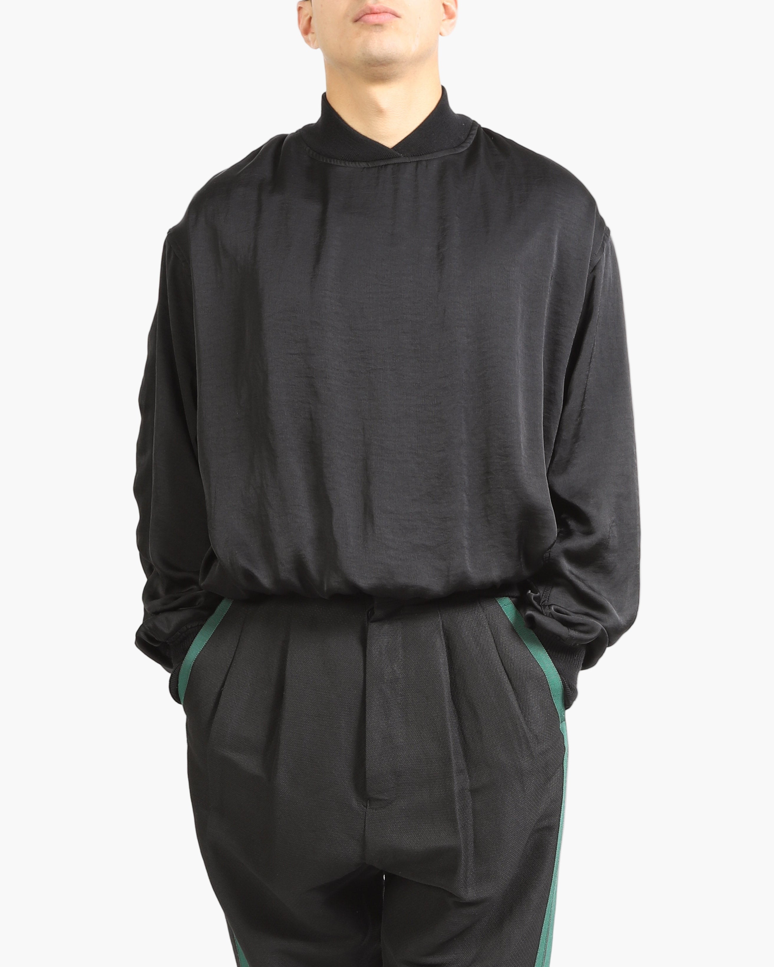 SS16 Balloon Sweatshirt in Black Viscose
