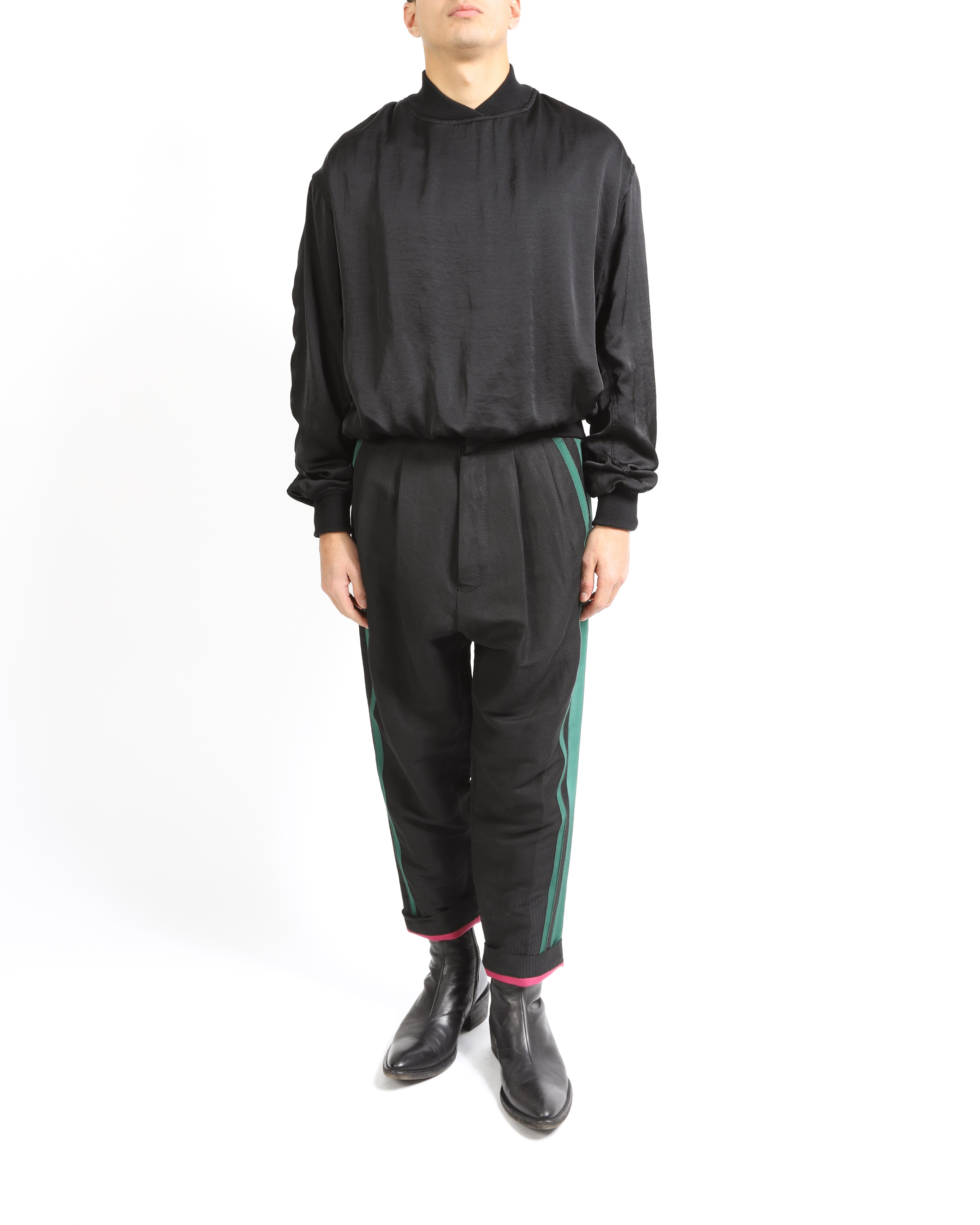 SS16 Balloon Sweatshirt in Black Viscose