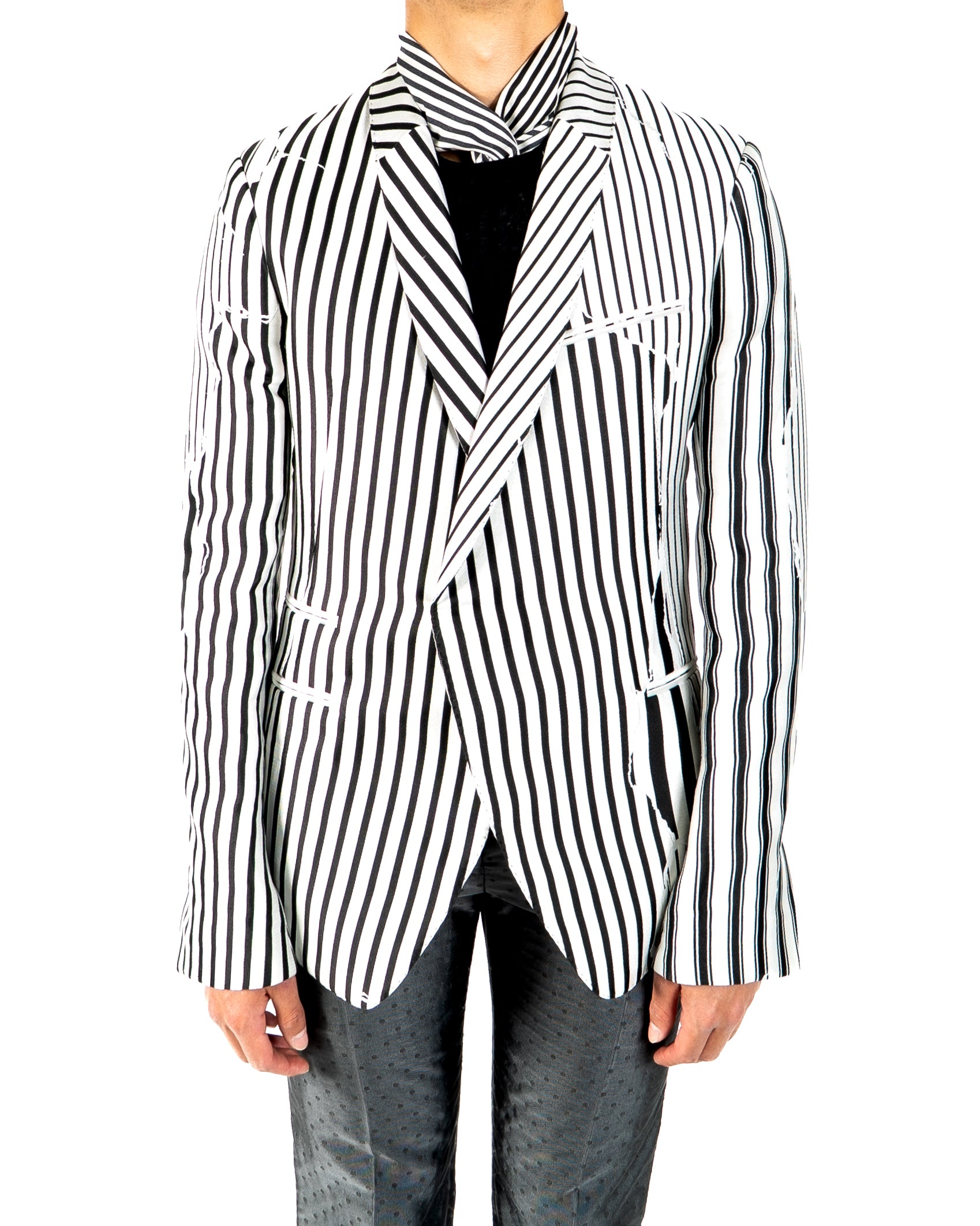 SS18 Classic Blazer in Polka Dot Silk Jacquard