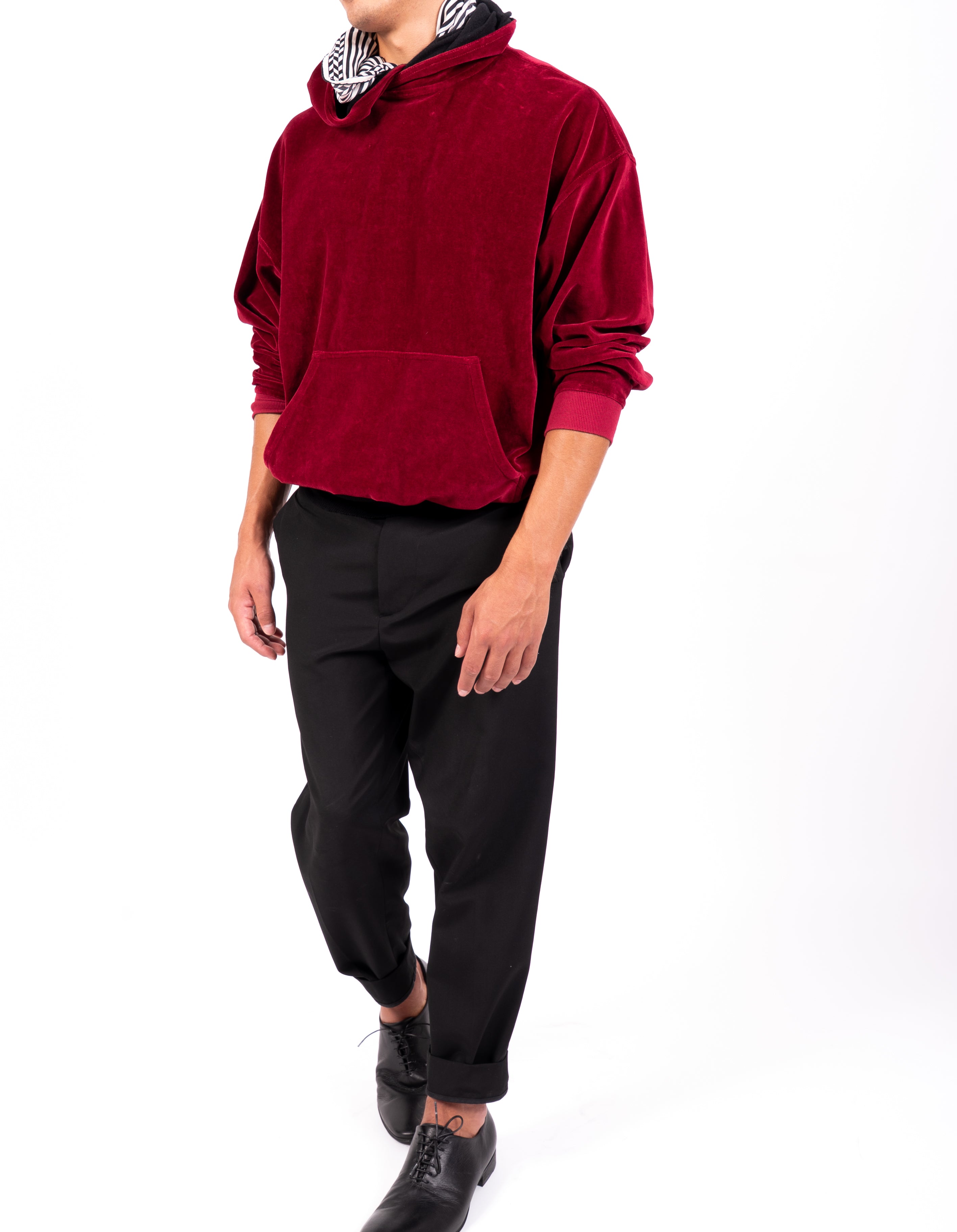 FW19 Oversized Perth Hoodie in Red Velvet