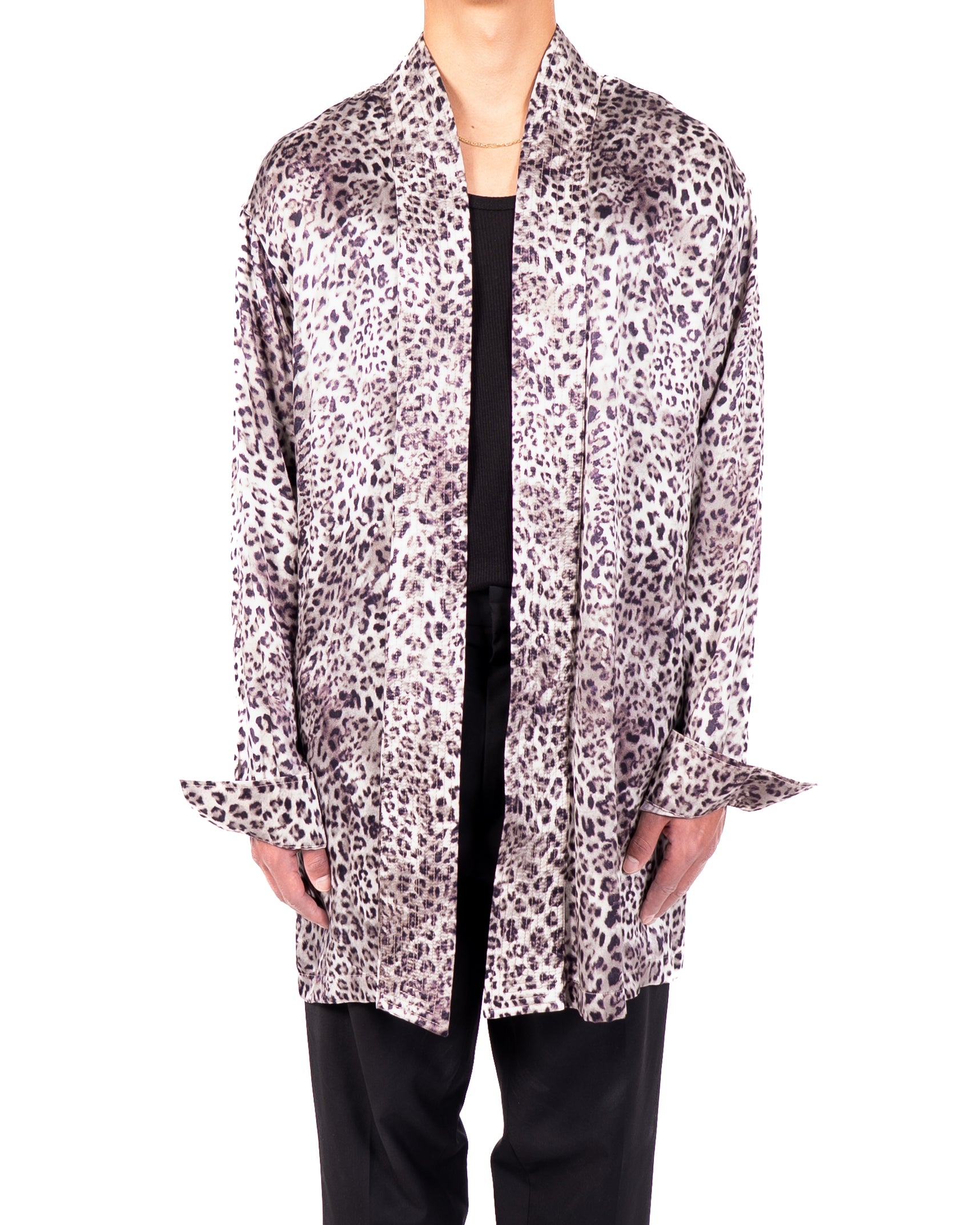 SS11 Oversized Open Kimono Shirt in Leo Silk