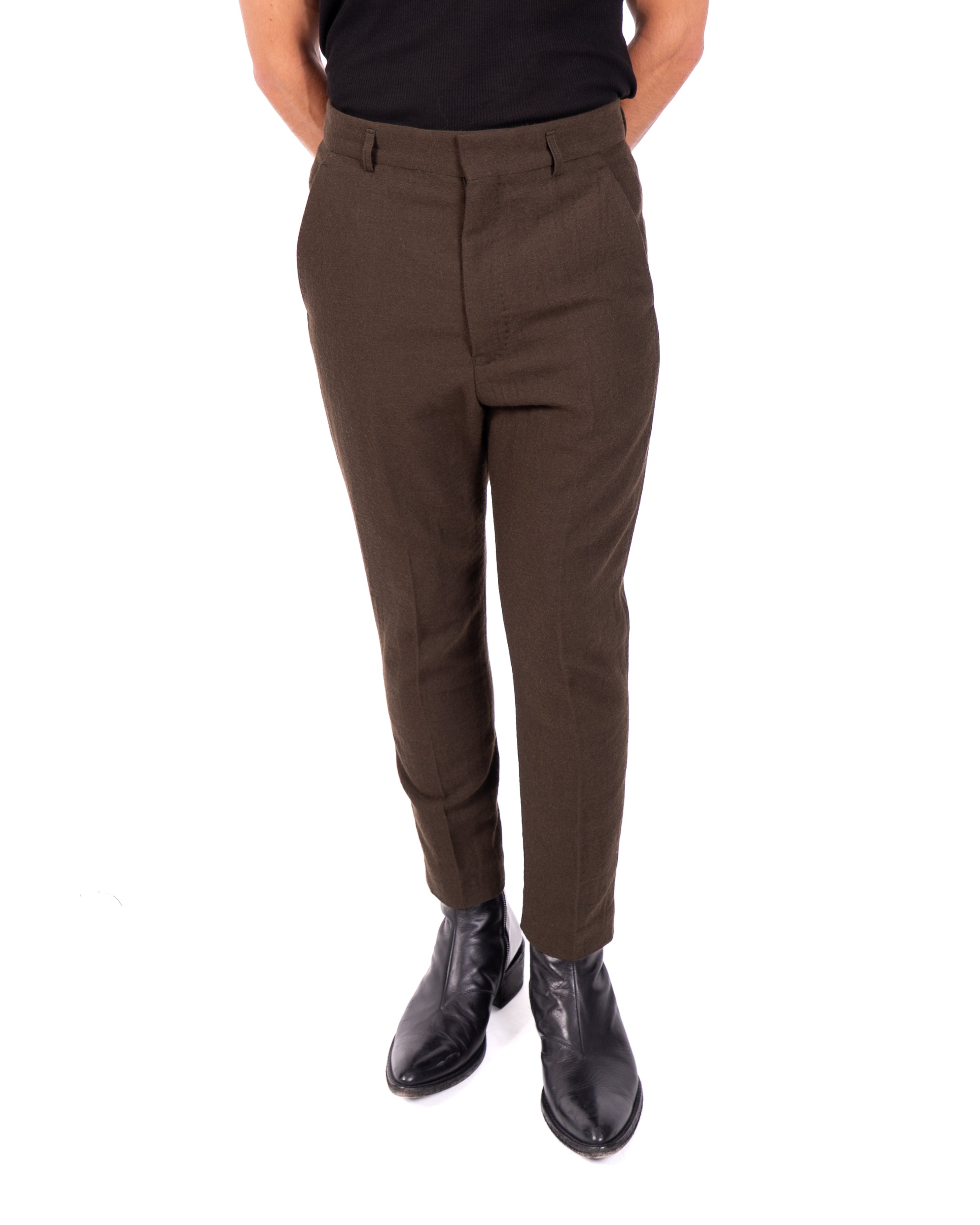 FW13 Classic Trousers in Khaki Wool