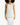 SS18 Tank Top in White Leather Sequins