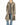 FW16 Faux Fur Collar Double Breasted Long Coat in Grey Wool