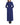 FW17 Round Shoulders Coat with Tailored Waist in Blue Wool