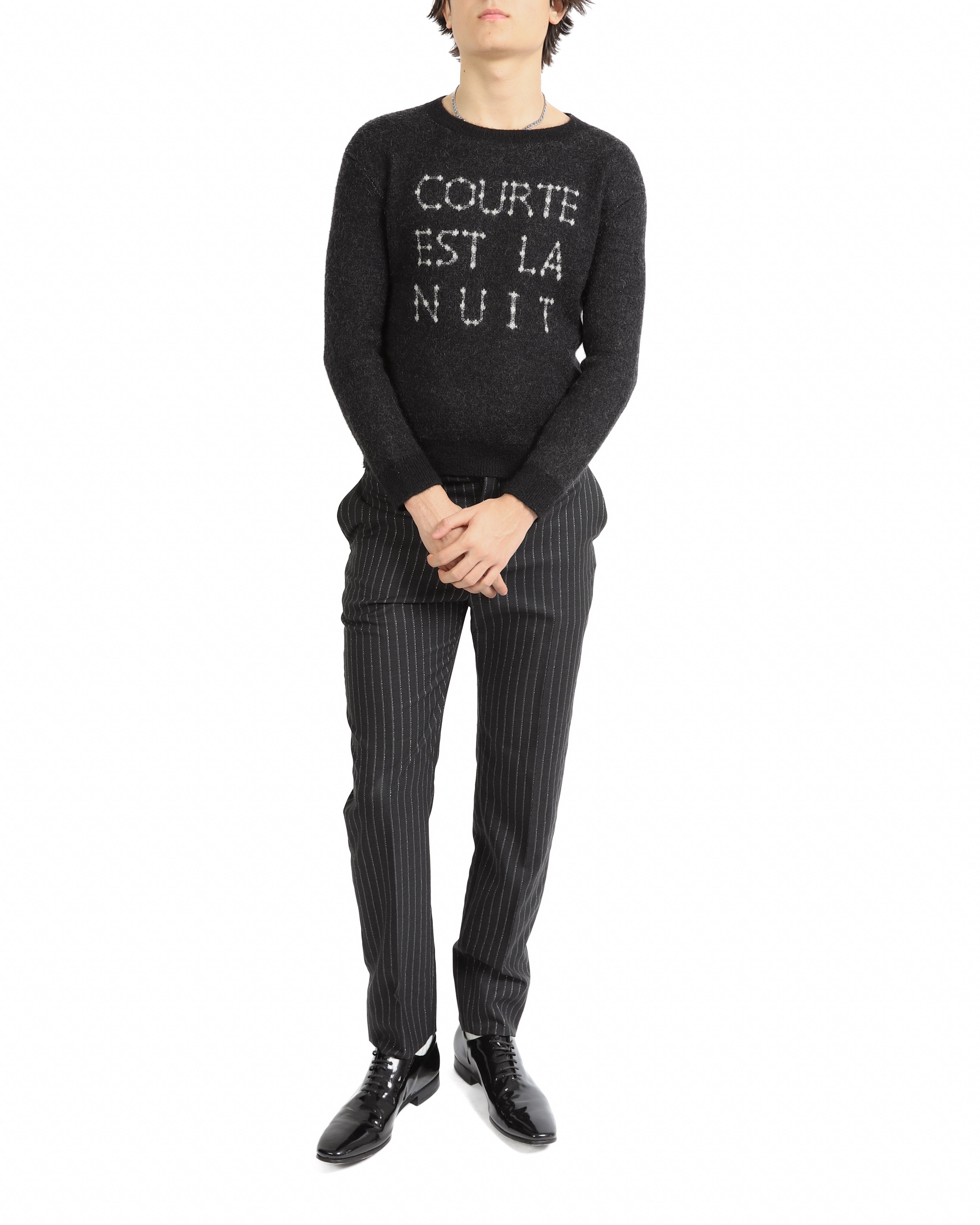 FW19 ,,Courte Est La Nuit'' Intarsia Knit in Wool