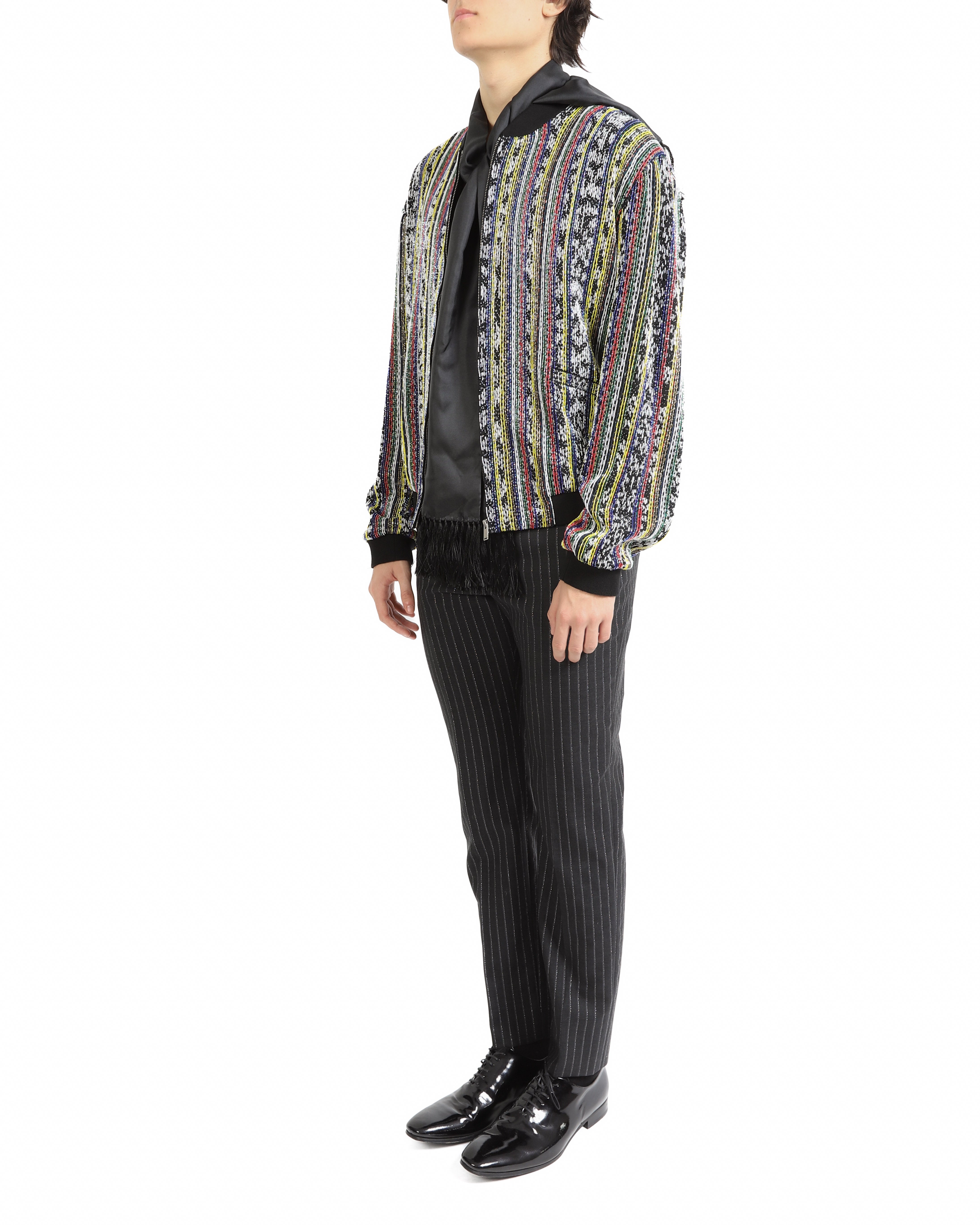 SS18 Embroidered Crystall Couture Bomber Jacket