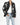 FW17 Rose Metal Appliqué Police Leather Jacket