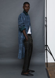 SS21 Green Checked Caraganus Jacquard Trousers