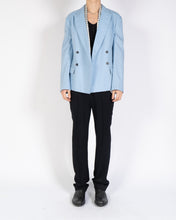 Load image into Gallery viewer, SS19 Light Blue Double Breasted Slouchy Blazer
