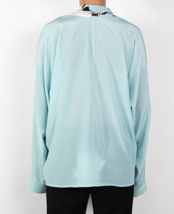 Light Blue Bleached Silk Shirt