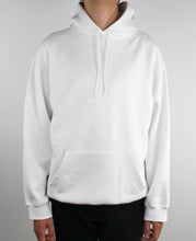 Load image into Gallery viewer, White Logo Printed Hoodie