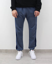 Load image into Gallery viewer, Light Blue Velvet Striped Perth Sweatpants