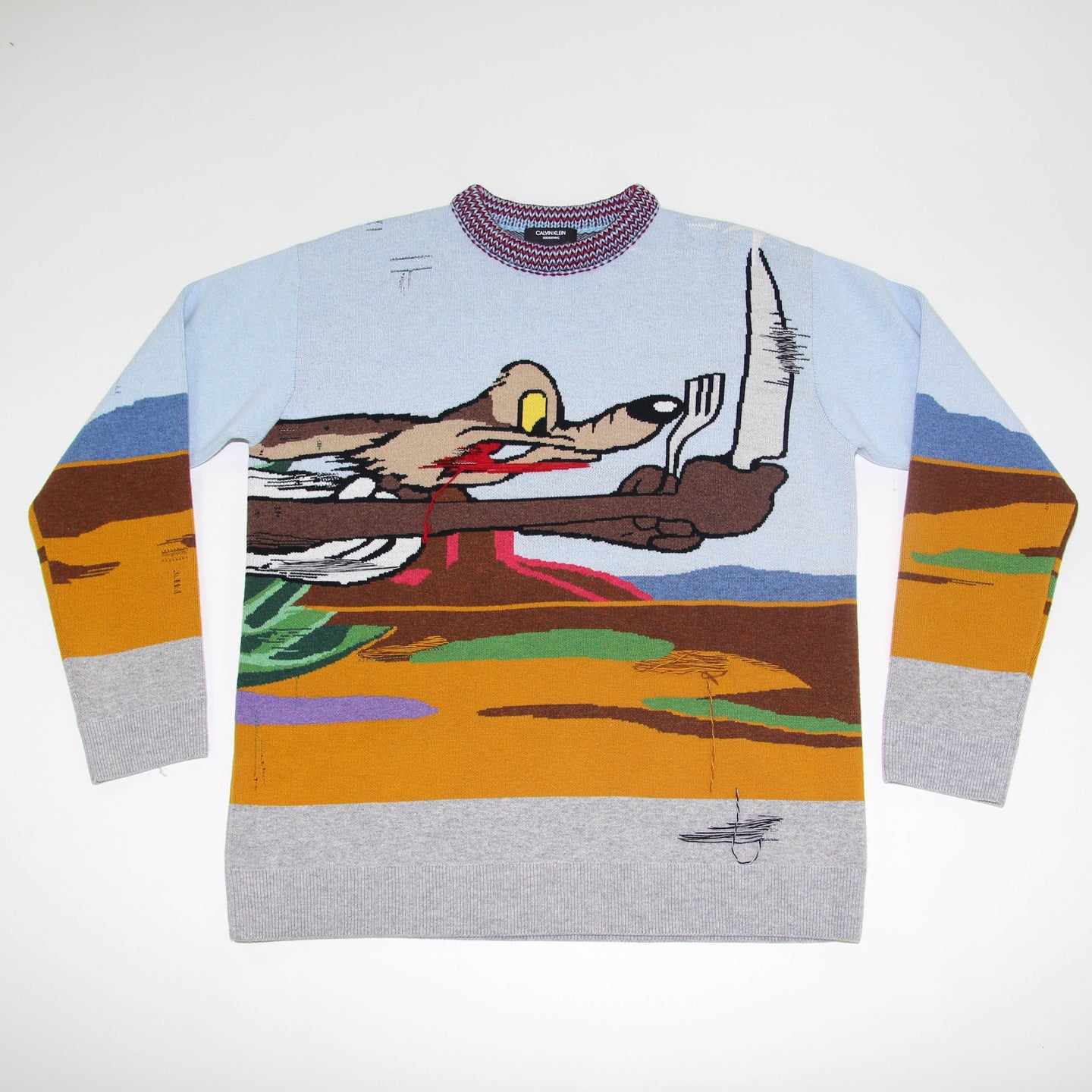 Looney Tunes Coyote Distressed Knit